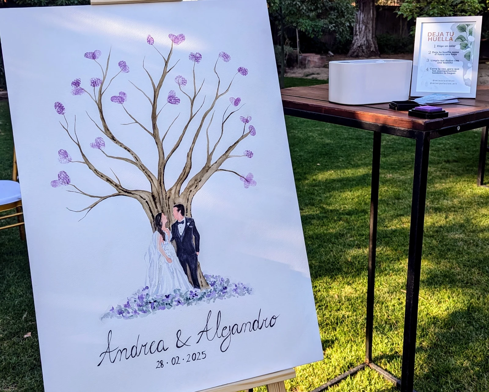 Montaje árbol de huellas