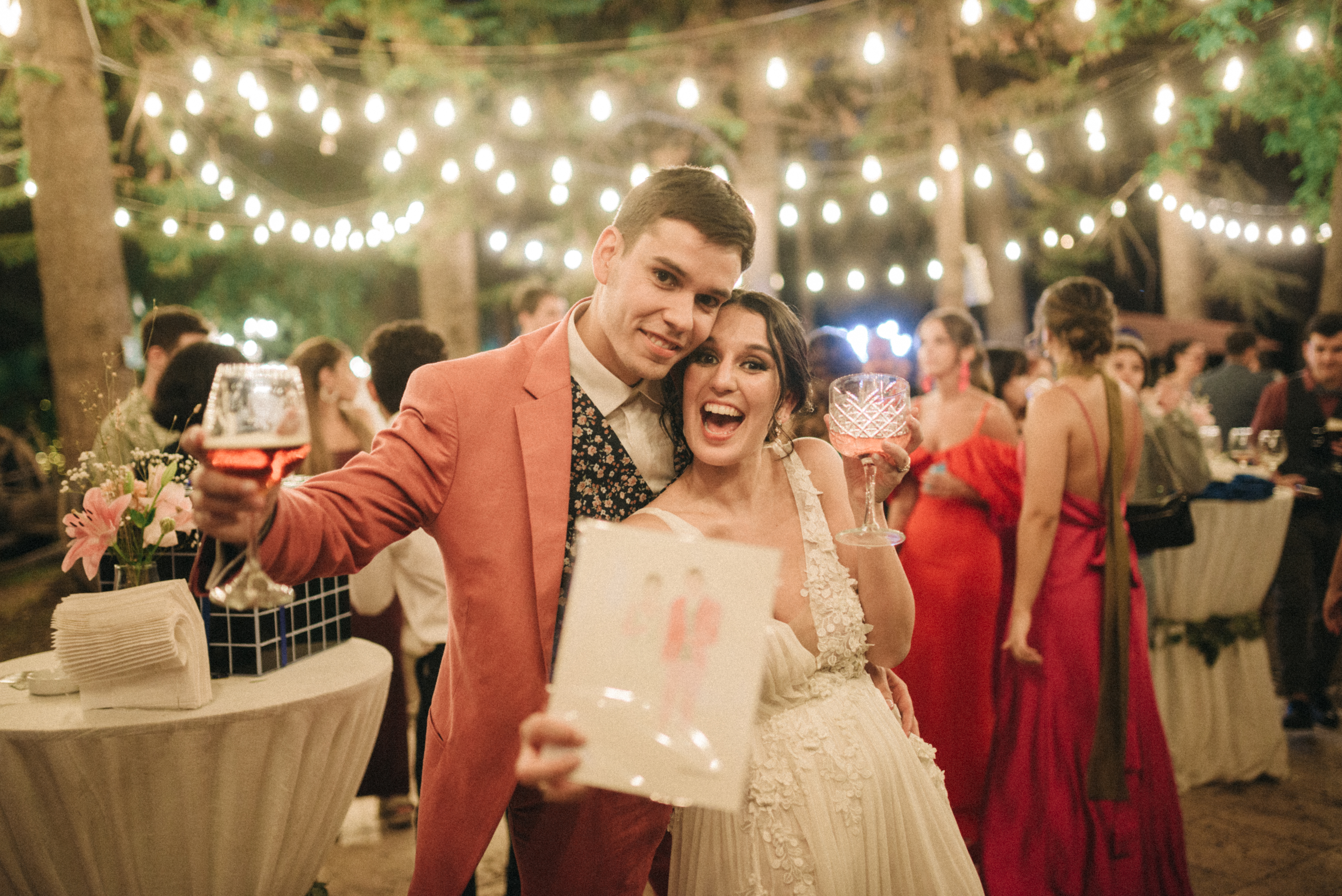 Camila y José Ignacio en su matrimonio