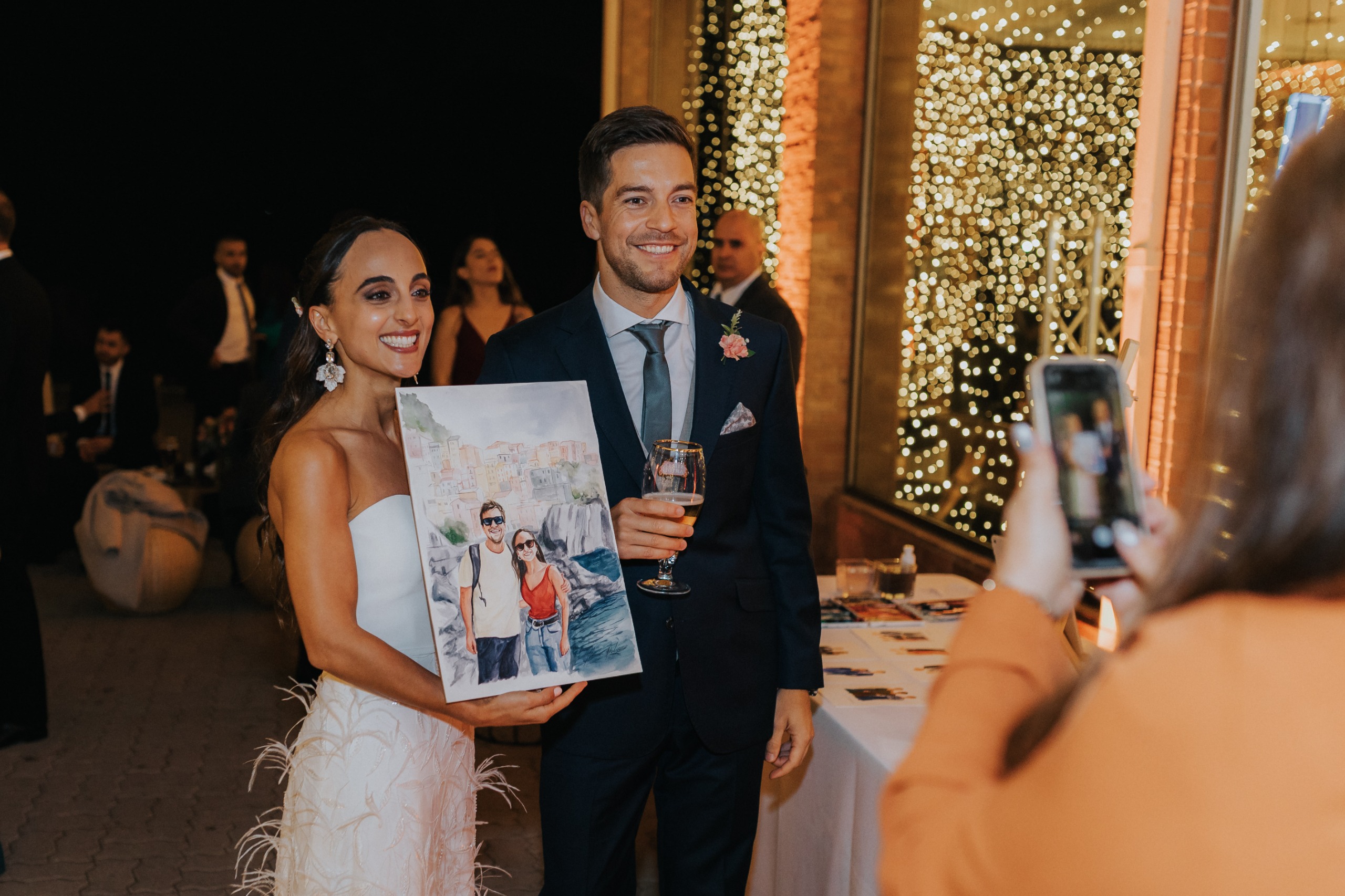 Kika y Mathias en su matrimonio